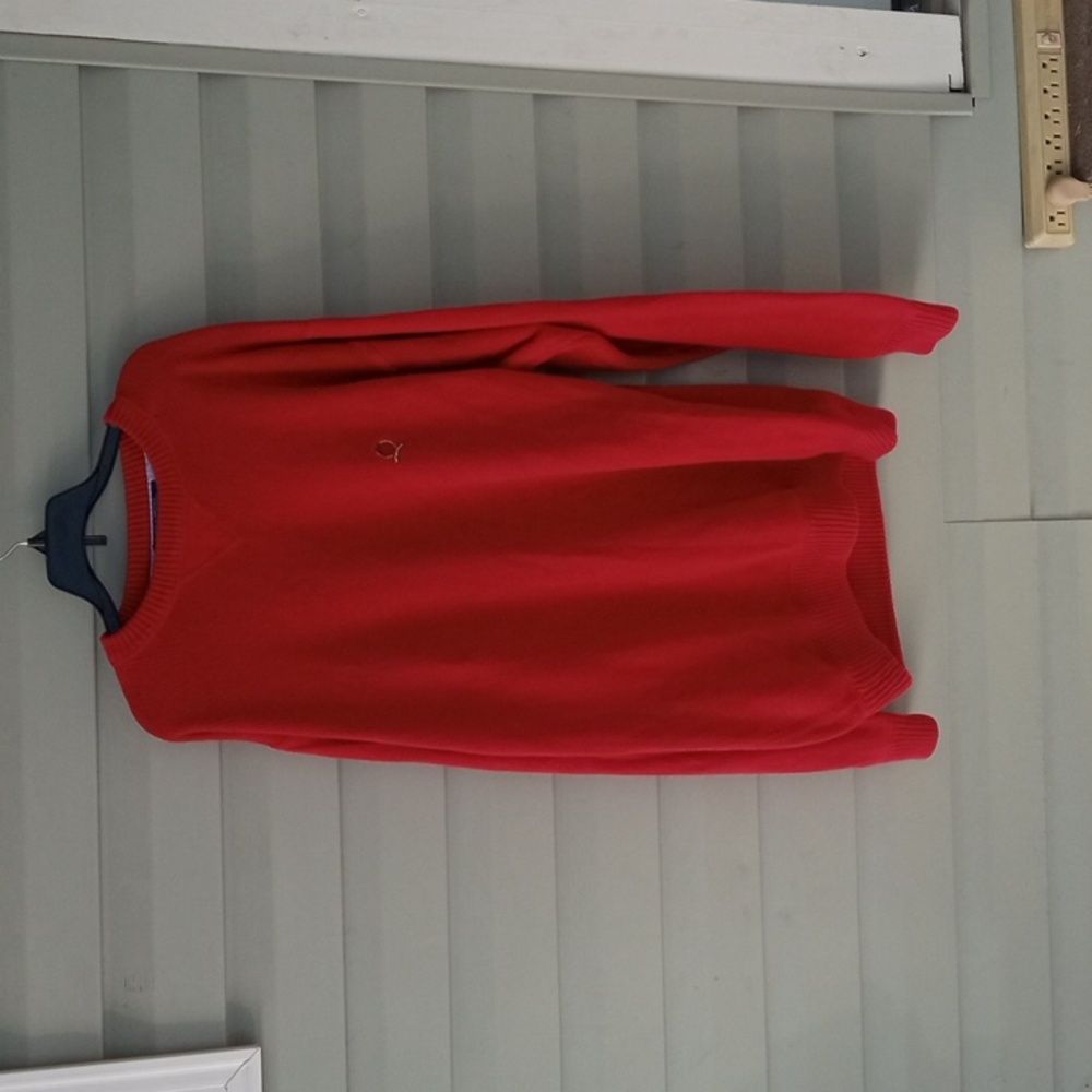 Vintage large / XL red Tommy Hilfiger pullover sweater